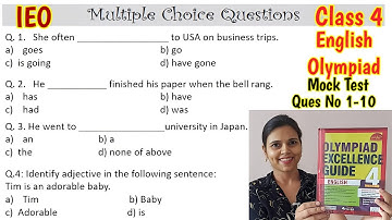 Olympiad Exam For Class 4 English 2023 |  English Olympiad Mock Test for Class 4 | IEO Class 4