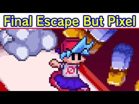 Friday Night Funkin' VS Sonic.EXE 3.0 - Final Escape But Pixel | Sonic The Hedgehog (FNF Mod/Hard)
