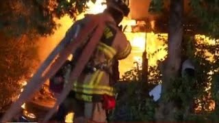 Search for person after intense home fire in NE Houston, officials say