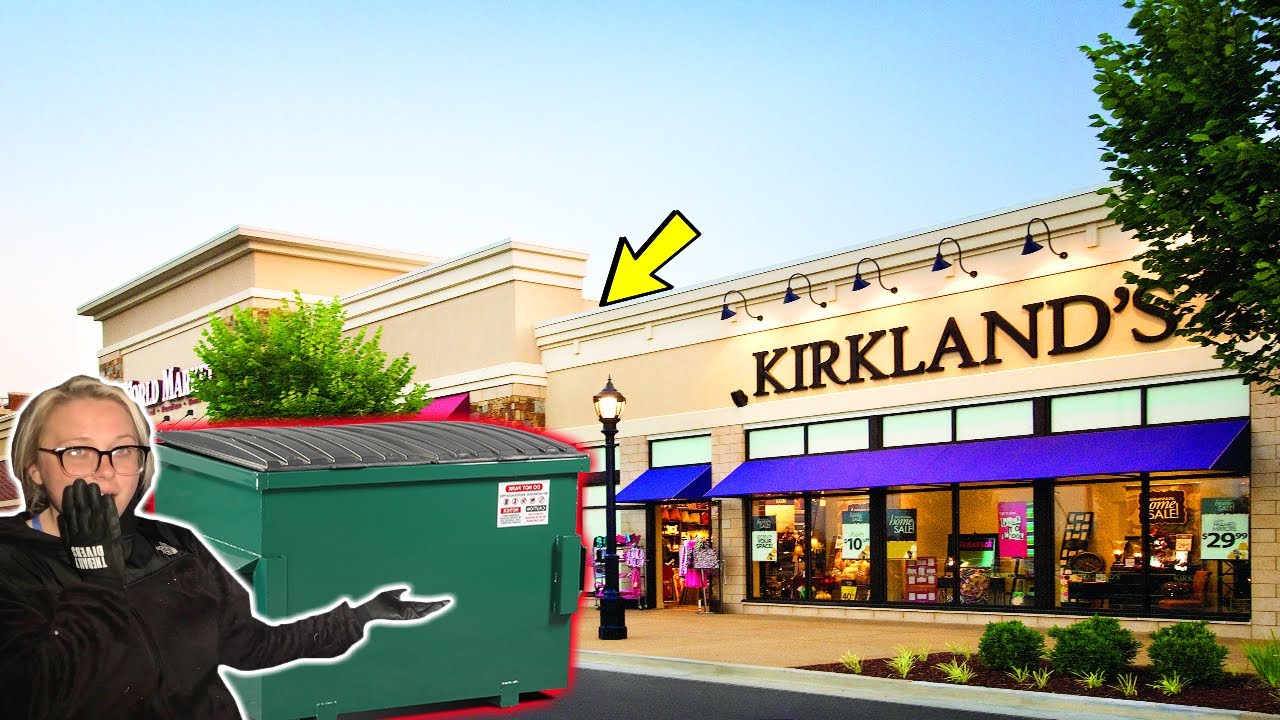 KIRKLAND'S EMPLOYEE'S LEFT US A MYSTERIOUS MESSAGE!? + A FULL DUMPSTER