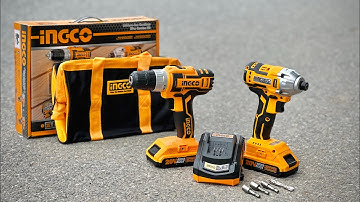 Bộ khoan và bắt vít pin Ingco