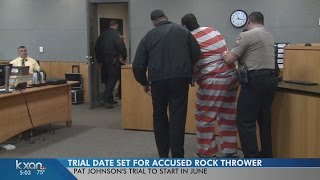 Celebrity Trial date set for rock-throwing suspect Pat Johnson Net Worth