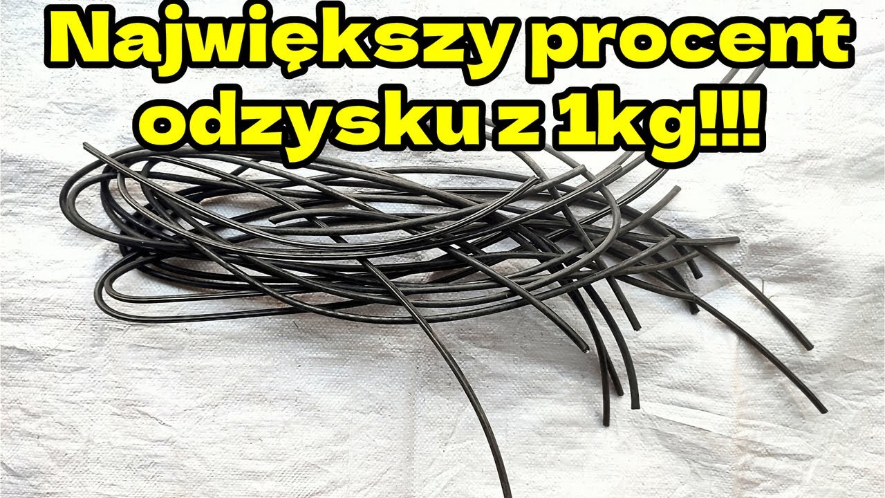 Ile zarobimy z 1kg aluminiowych kabli/przewodów? duży procent odzysku