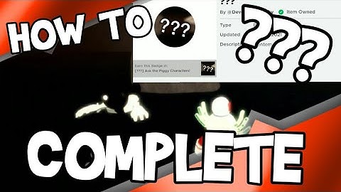 How to complete the [???] MINIGAME in Ask the Piggy characters anything! | Roblox