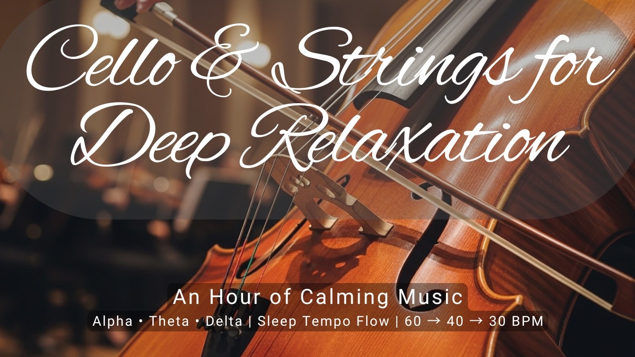 Cello & Strings for Deep Relaxation🎻| An Hour of Calming Music #sleepmusic #ambientmusic #meditation