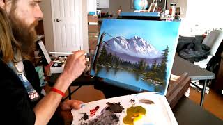 Landscape Oil Painting Tutorial Pt.3 - How to paint a big Tree Trunk and add depth in the foreground