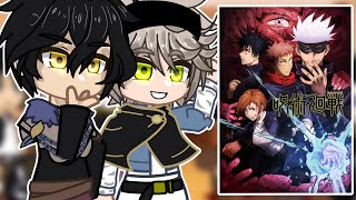 Black Clover React To Jujutsu Kaisen || Gacha Club