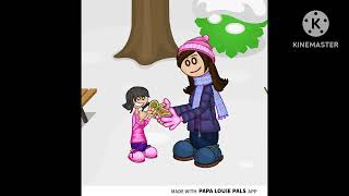 Me giving Digi a gingerbread cookie
