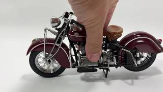 Franklin Mint 1942 Indian Motorcycle Model 442 110 Scale Die Cast