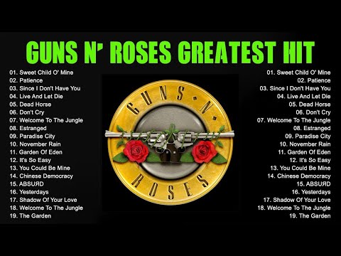 Gun N 'Roses Greatest Hits Full Album 2023 - Best Of Gun N' Roses