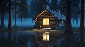 Rain sounds for sleeping - Cozy Cabin Rain (10 Hours) Instant Deep Sleep Tonight
