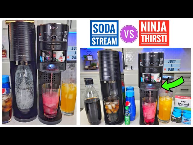 Ninja Thirsti vs SodaStream Sparkling Water Soda Maker #ninjakitchen 