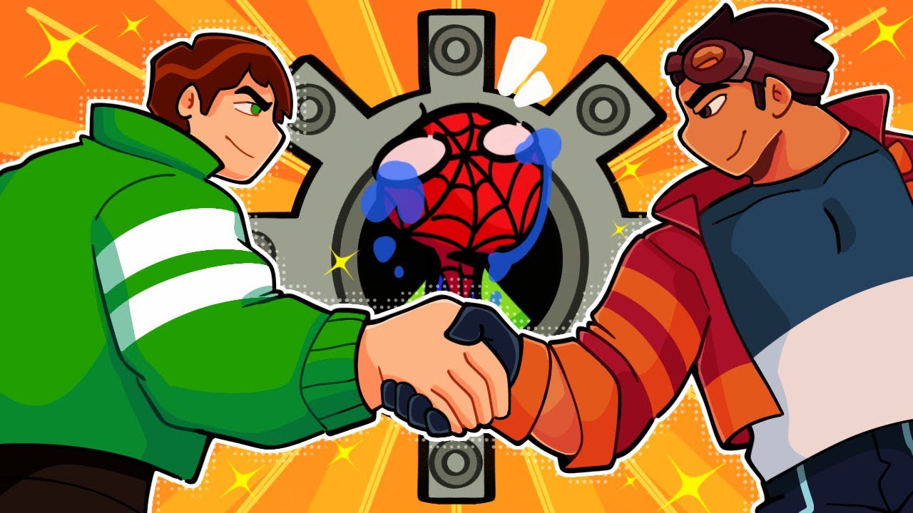 Chore aranhaverso!!! O melhor crossover de todos é Ben 10 e