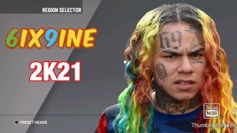 RAPPER FACE CREATION! SIXNINE NBA 2K21 FACE CREATION!