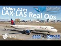Airbus A321 | Delta Real Ops | Los Angeles - Las Vegas | Real Airbus Pilot