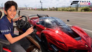 Bought FERRARI in Forza Horizon 5😳REAL STEERING WHEEL Gameplay