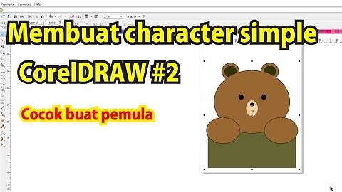 CorelDRAW - membuat gambar karakter simpel pemula
