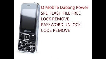 Qmobile dabang power spd flash file free |Qmobile dabang power password unlock code reset boot keys