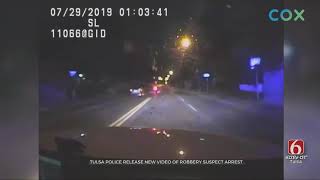 WATCH: Bodycam Footage Shows Robbery Suspect Leading Tulsa Police On Chase