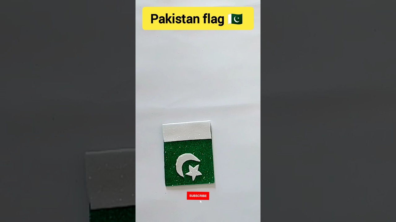 DIY Handmade 14 August Flag Badge | independence day badge | 14 august craft 