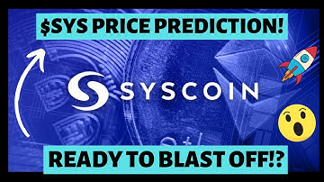 Why syscoin is ready to explode!  Best altcoin for bullrun!? $SYS Price prediction!