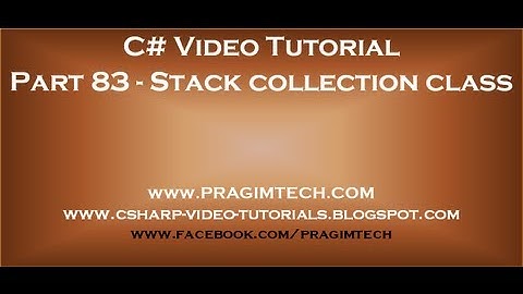 Part 83   Generic stack collection class