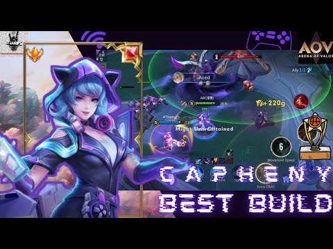 AOV;CAPHRNY Best Build And Game play| |Insane Damage||MVP||Meta ...