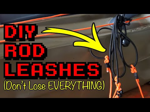 DIY Kayak ROD LEASHES / Paddle Leashes / Net Leash / ETC 