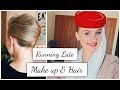 Flight Attendant "Running Late" Make up/Hair