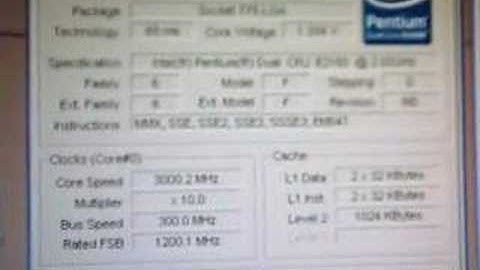 Intel E2180 1GHz Overclock on Air Cooling