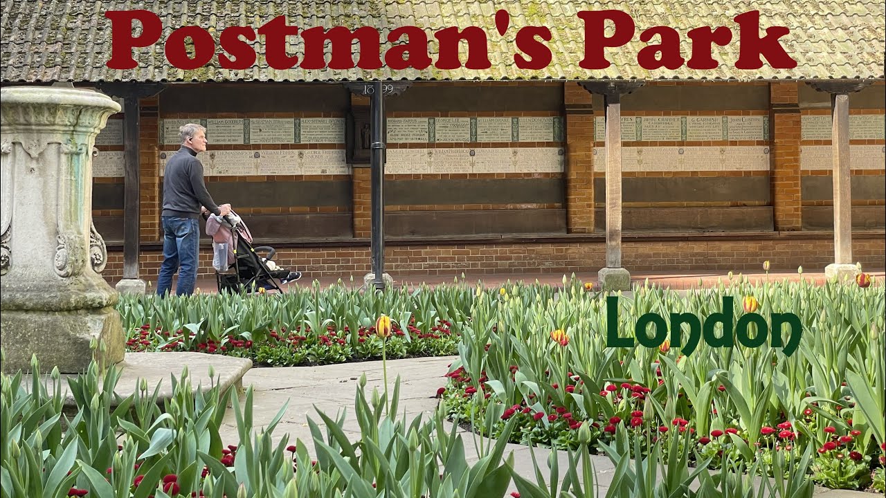 Postman’s Park, a touching memorial to ordinary people who lost their lives saving another. London.