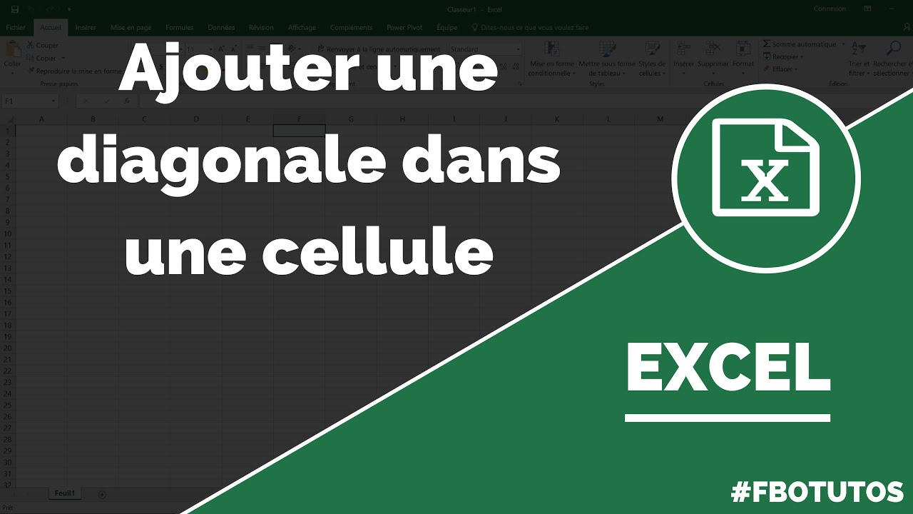 Update Comment ajouter une diagonale dans Excel ?