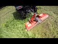 KT230 トラクター マキロン ハンマーナイフモア で草刈 GoPro Tractor hammer knife mower