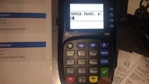 How to void a credit card transaction "PAX S80"