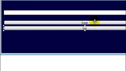 How to make a text to speech program in Visual Basic 2008