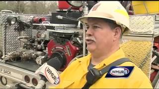 Hooksett 6 alarm brush fire
