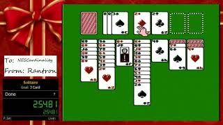 Solitaire NES speedrun 3 card (4:53)