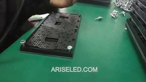 LED display production process LED module mask and bottom shell screws, upper magnetic column module