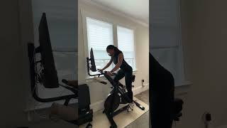 Getting the work in right from home with the YESOUL G1M PLUS Bike 🚴🏽‍♀️💪🏽 @yesoulfitness.official