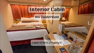 Zuiderdam Interior Cabin Tour