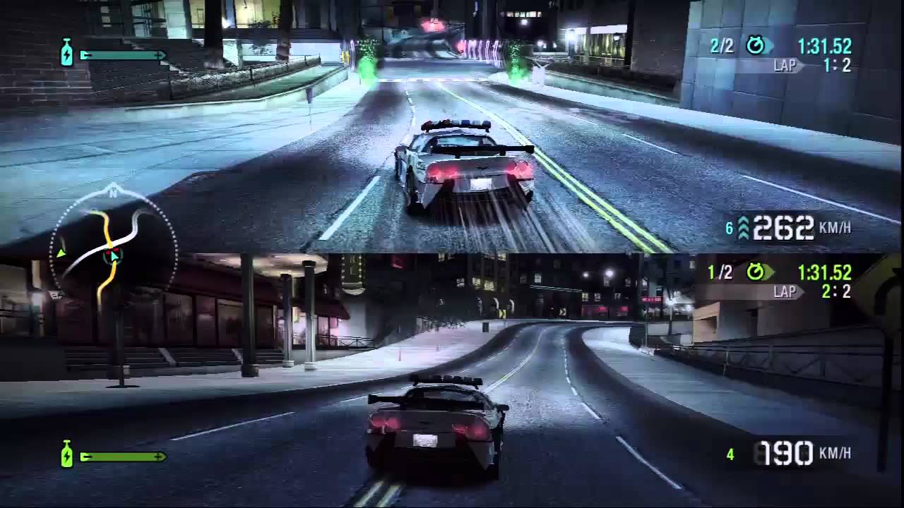 bid Dynamics langsom Need for Speed Carbon - Split Screen Race - Police Corvette Z06 vs Police  Corvette Z06 - YouTube