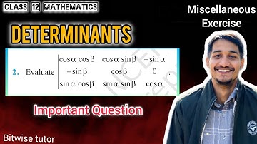 Miscellaneous exercise on chapter 4 class 12 q2 | Miscellaneous ch 4 class 12 q2