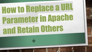 How to Replace a URL Parameter in Apache and Retain Others