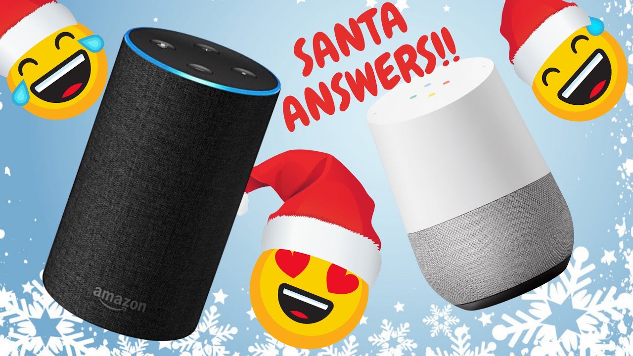 Funny Christmas 2020 Questions FOR GOOGLE & ALEXA!! Alexa SANTA Mode VERY FUNNY!!