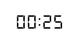 25 seconds countdown digital timer