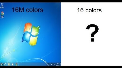 How does Windows 7 look like in 16 colors