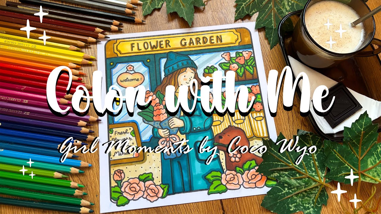 Cozy Winter Coloring ❄️🌸✨ | Coco Wyo Girl Moments 🎀🩵 | Masala Chai Chaos 😂☕️💥 | Color With Me 🎨🤗