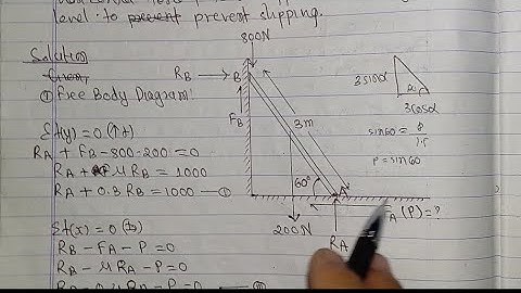 Friction numerical type-3 2017PU||Applied Mechanics BE first semester|| Ladder numerical of friction