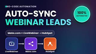 Automatically Sync Webinar Registrations to HubSpot (Make.com + LiveWebinar)