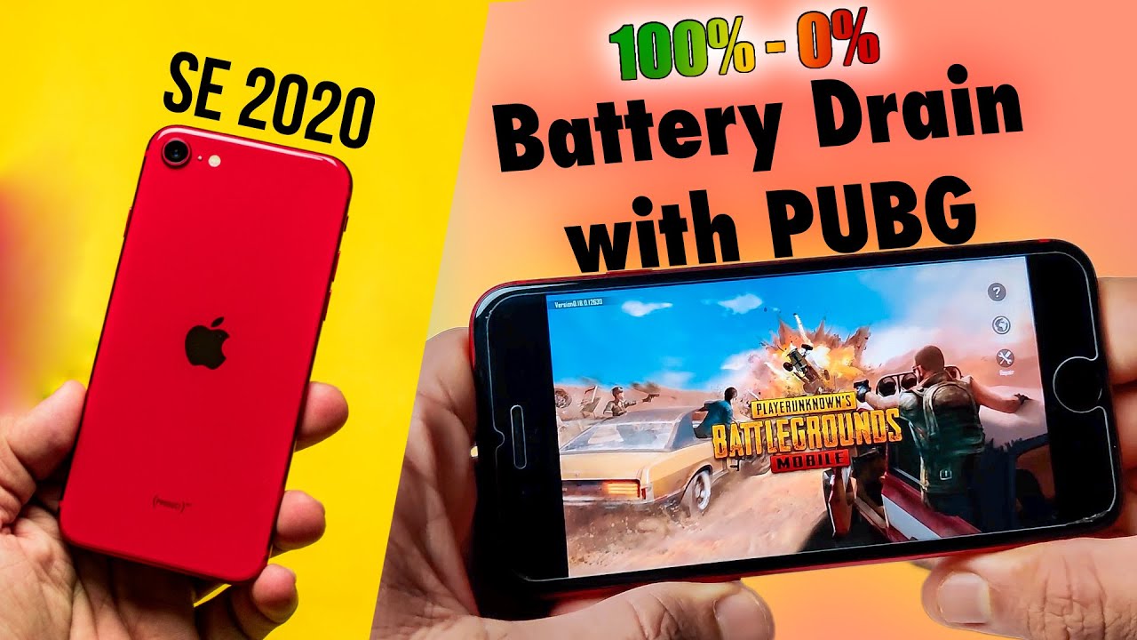 iPhone SE 2020 - 2hrs  PUBG Gameplay Battery Drain  amp  Heating Test    HDR  amp  Extreme      100  - 0     